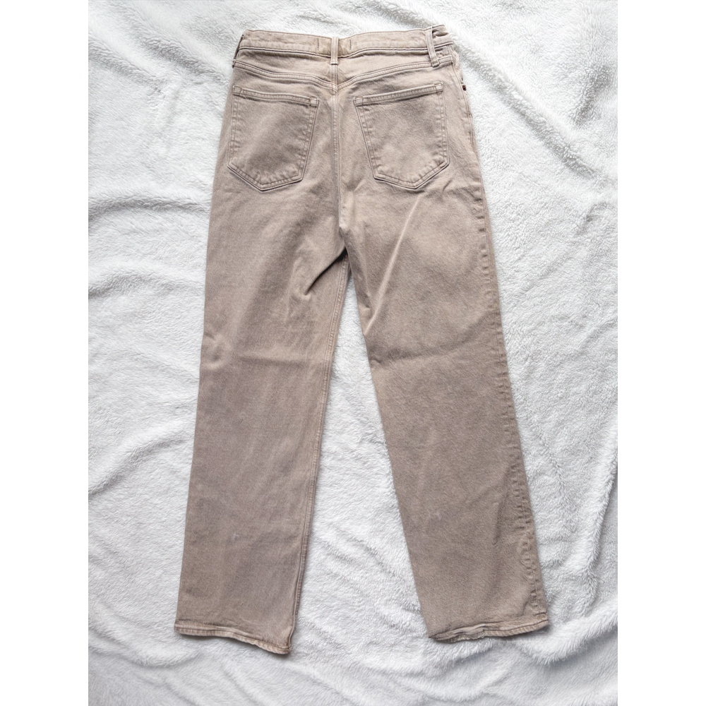 Abercrombie & Fitch High Rise 90s Relaxed Jeans Tan Denim Size 29/8 - Picture 7 of 8